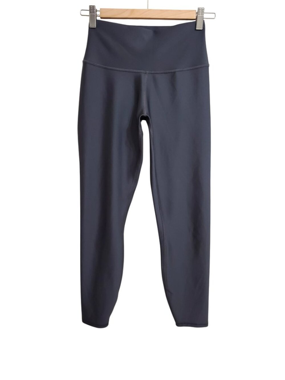 ALO Yoga Womens Leggings Small Dark Gray Stretch Minimalist Inseam 25"